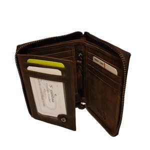 2023 RFID vintage Leather Executive I.D. Wallet Hipster